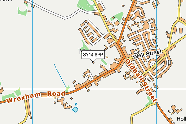 SY14 8PP map - OS VectorMap District (Ordnance Survey)