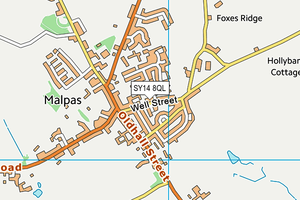 SY14 8QL map - OS VectorMap District (Ordnance Survey)