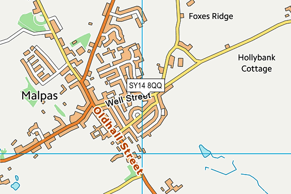 SY14 8QQ map - OS VectorMap District (Ordnance Survey)