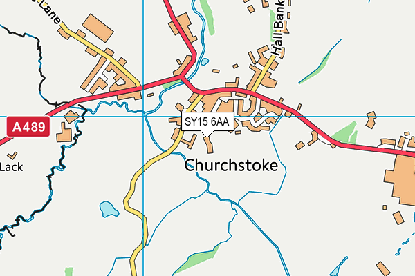 SY15 6AA map - OS VectorMap District (Ordnance Survey)