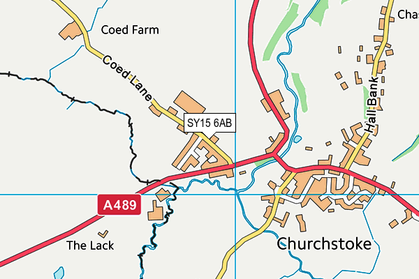 SY15 6AB map - OS VectorMap District (Ordnance Survey)