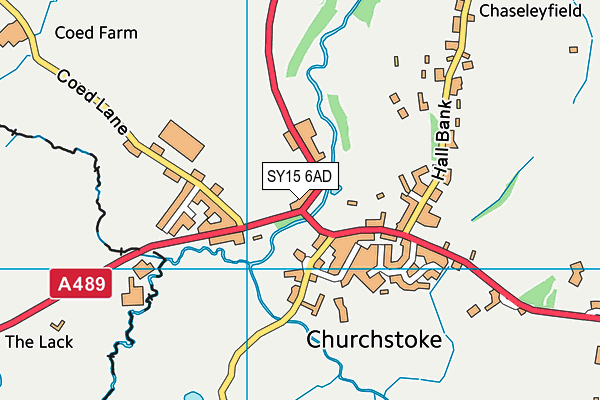 SY15 6AD map - OS VectorMap District (Ordnance Survey)