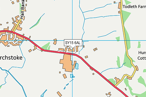 SY15 6AL map - OS VectorMap District (Ordnance Survey)