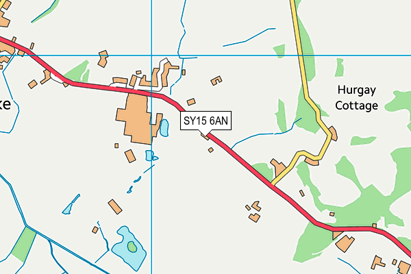 SY15 6AN map - OS VectorMap District (Ordnance Survey)