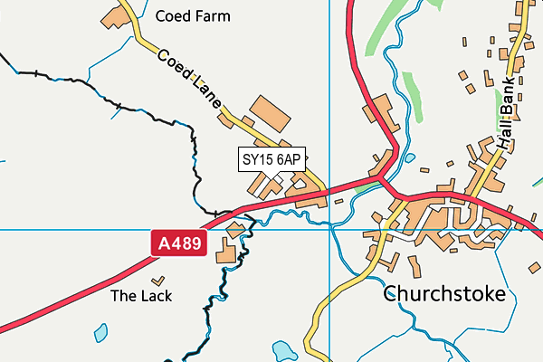 SY15 6AP map - OS VectorMap District (Ordnance Survey)