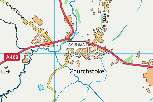 SY15 6AS map - OS VectorMap District (Ordnance Survey)