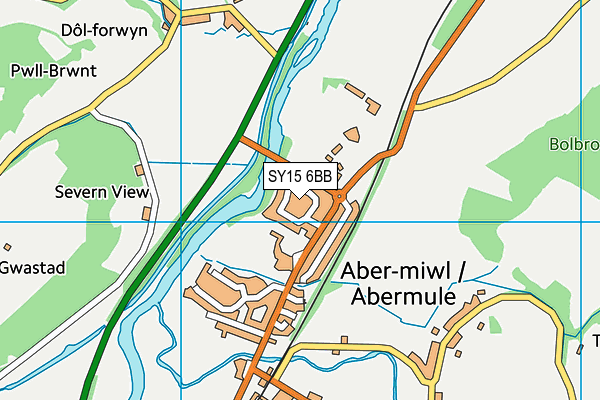 SY15 6BB map - OS VectorMap District (Ordnance Survey)