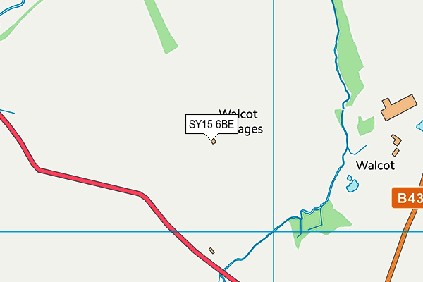 SY15 6BE map - OS VectorMap District (Ordnance Survey)