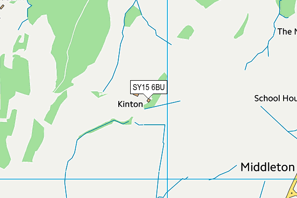 SY15 6BU map - OS VectorMap District (Ordnance Survey)