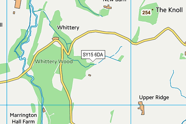 SY15 6DA map - OS VectorMap District (Ordnance Survey)