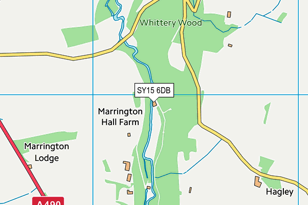 SY15 6DB map - OS VectorMap District (Ordnance Survey)