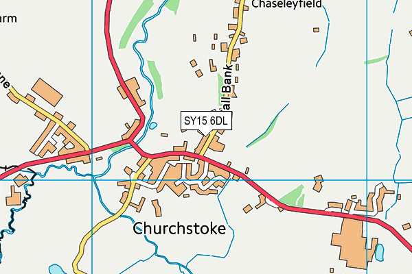 SY15 6DL map - OS VectorMap District (Ordnance Survey)