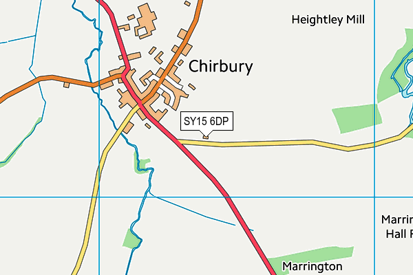 SY15 6DP map - OS VectorMap District (Ordnance Survey)