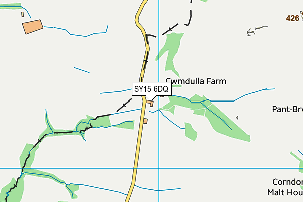 SY15 6DQ map - OS VectorMap District (Ordnance Survey)