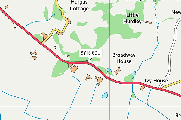 SY15 6DU map - OS VectorMap District (Ordnance Survey)