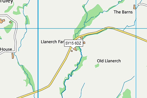 SY15 6DZ map - OS VectorMap District (Ordnance Survey)