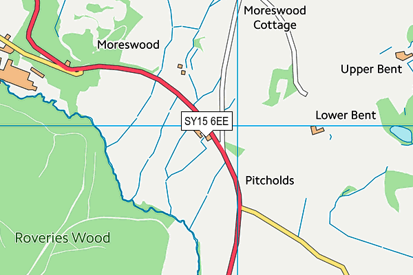 SY15 6EE map - OS VectorMap District (Ordnance Survey)