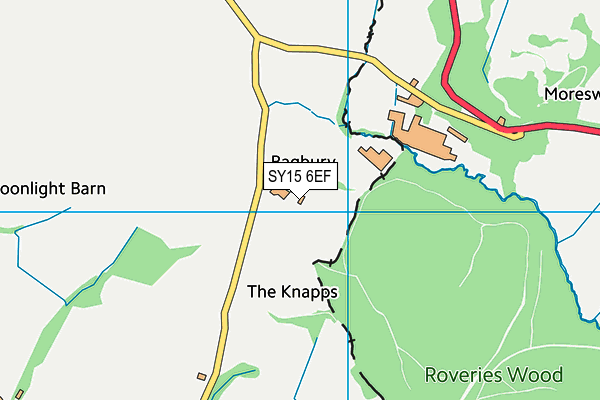 SY15 6EF map - OS VectorMap District (Ordnance Survey)