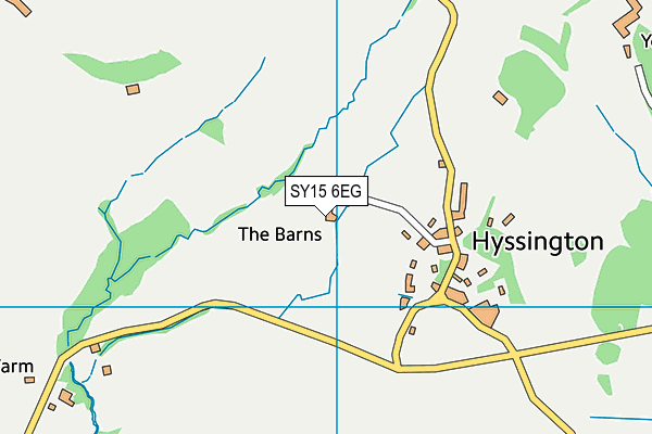 SY15 6EG map - OS VectorMap District (Ordnance Survey)