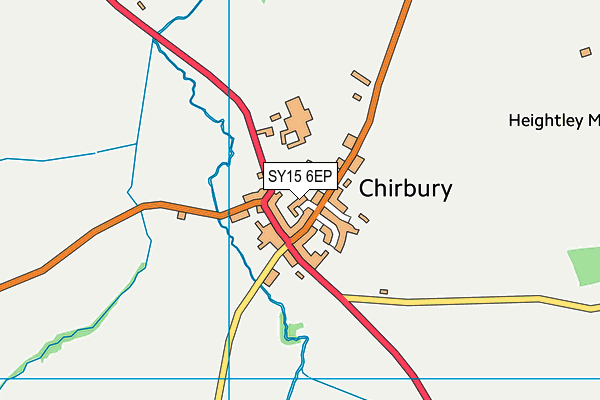 SY15 6EP map - OS VectorMap District (Ordnance Survey)