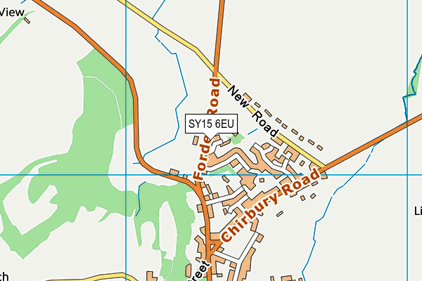 SY15 6EU map - OS VectorMap District (Ordnance Survey)