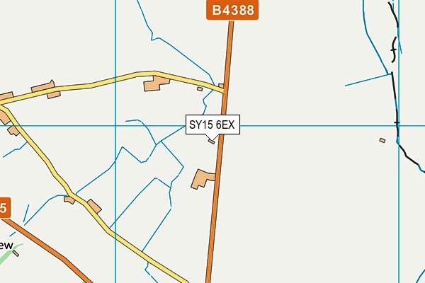 SY15 6EX map - OS VectorMap District (Ordnance Survey)