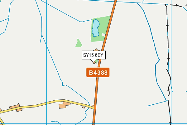 SY15 6EY map - OS VectorMap District (Ordnance Survey)