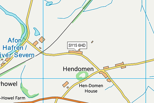 SY15 6HD map - OS VectorMap District (Ordnance Survey)