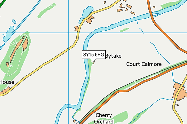SY15 6HG map - OS VectorMap District (Ordnance Survey)