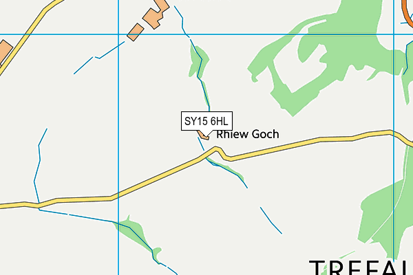 SY15 6HL map - OS VectorMap District (Ordnance Survey)