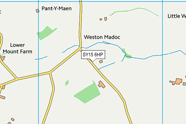 SY15 6HP map - OS VectorMap District (Ordnance Survey)