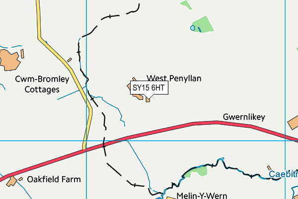 SY15 6HT map - OS VectorMap District (Ordnance Survey)