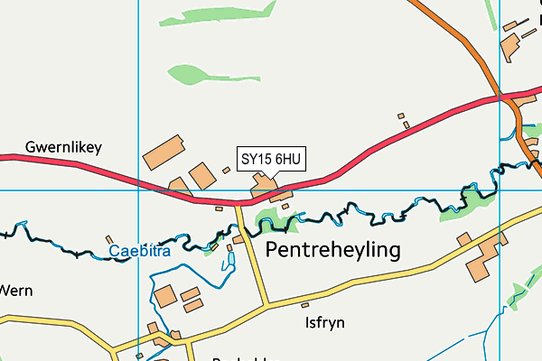 SY15 6HU map - OS VectorMap District (Ordnance Survey)