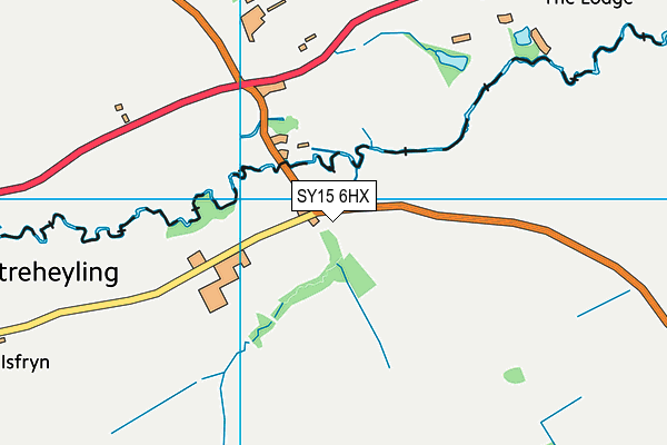SY15 6HX map - OS VectorMap District (Ordnance Survey)