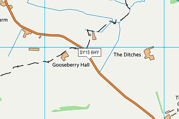 SY15 6HY map - OS VectorMap District (Ordnance Survey)