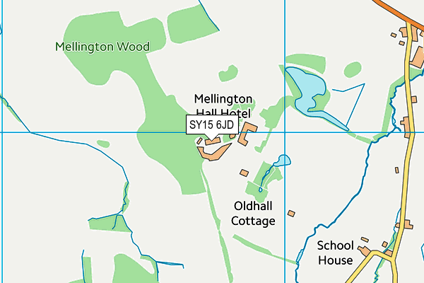 SY15 6JD map - OS VectorMap District (Ordnance Survey)
