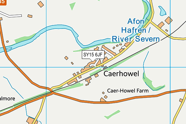 SY15 6JF map - OS VectorMap District (Ordnance Survey)