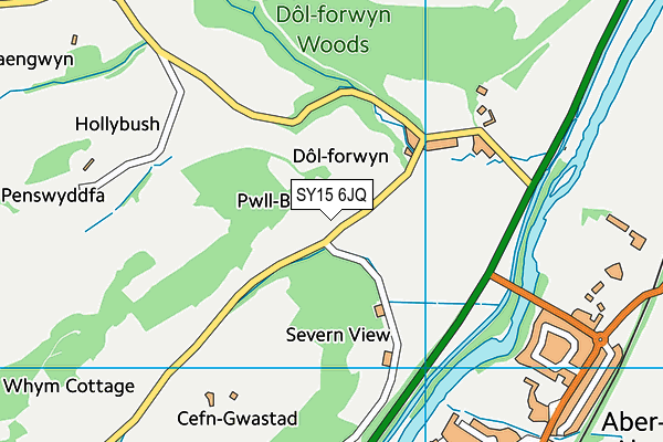 SY15 6JQ map - OS VectorMap District (Ordnance Survey)