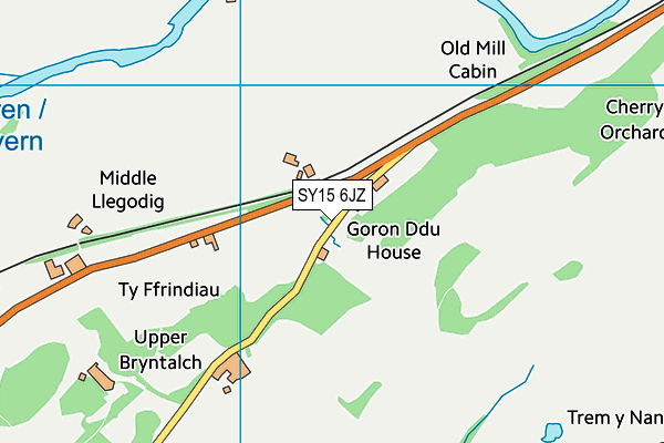SY15 6JZ map - OS VectorMap District (Ordnance Survey)