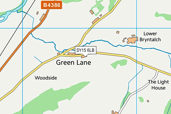 SY15 6LB map - OS VectorMap District (Ordnance Survey)