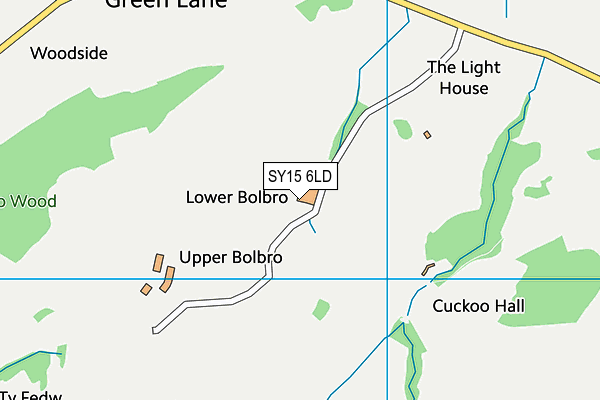 SY15 6LD map - OS VectorMap District (Ordnance Survey)