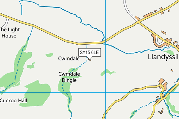 SY15 6LE map - OS VectorMap District (Ordnance Survey)