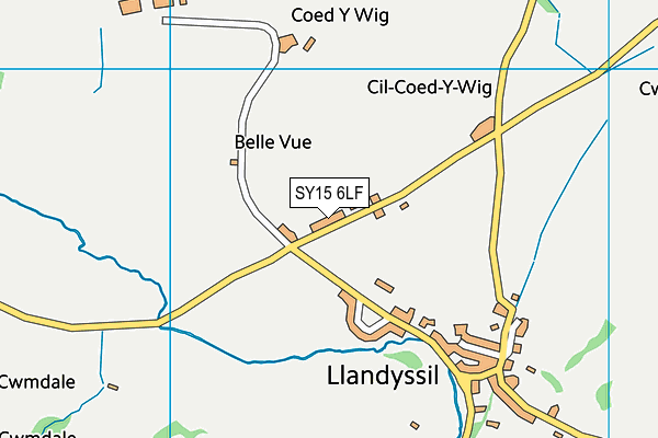 SY15 6LF map - OS VectorMap District (Ordnance Survey)