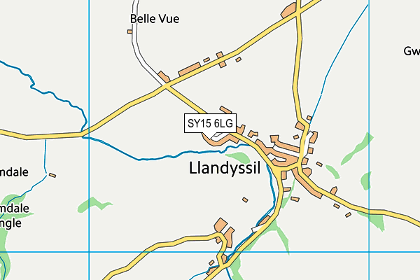 SY15 6LG map - OS VectorMap District (Ordnance Survey)