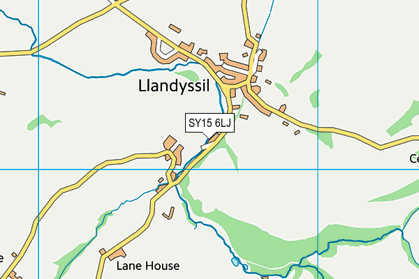 SY15 6LJ map - OS VectorMap District (Ordnance Survey)
