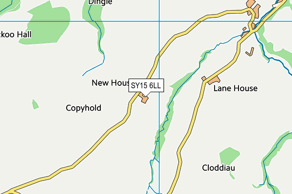SY15 6LL map - OS VectorMap District (Ordnance Survey)