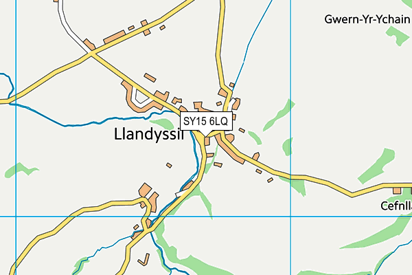 SY15 6LQ map - OS VectorMap District (Ordnance Survey)