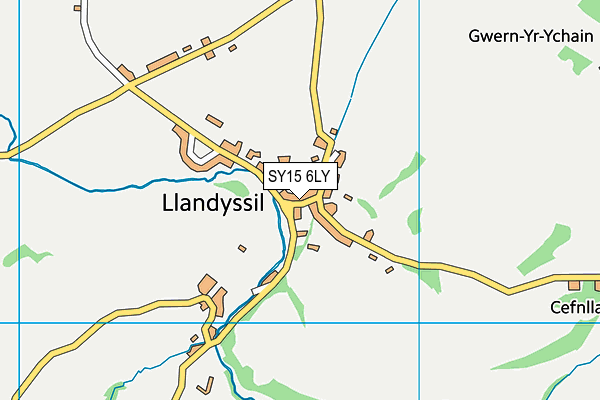 SY15 6LY map - OS VectorMap District (Ordnance Survey)