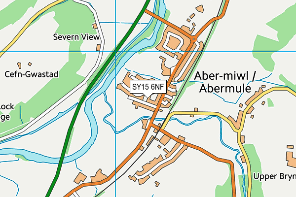 SY15 6NF map - OS VectorMap District (Ordnance Survey)