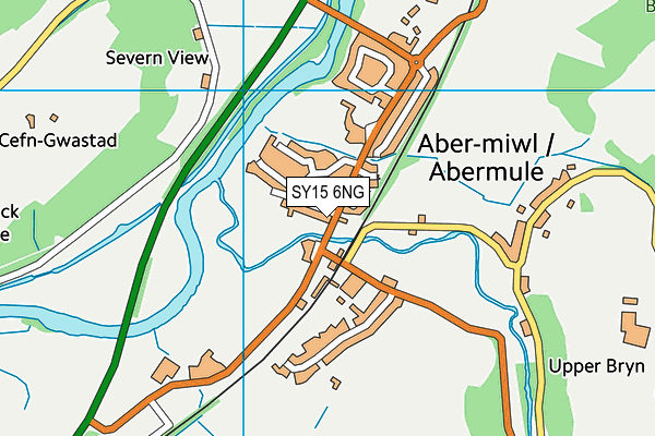 SY15 6NG map - OS VectorMap District (Ordnance Survey)